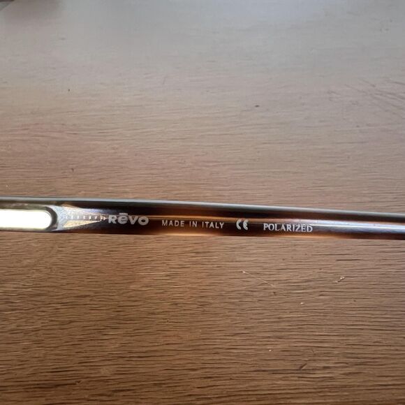 Revo RE 1130 Polarized Sunglasses FRAME ONLY Men Italy Oval 49mm 001/62 Tortoise - Picture 7 of 7